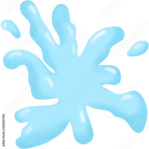 liquid water drop spash 