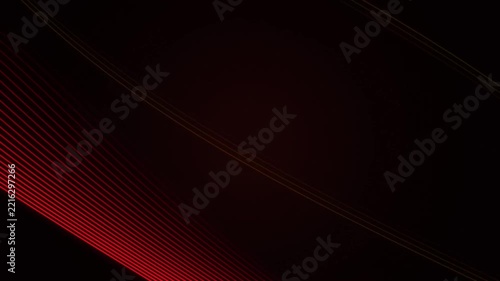 Dynamic Red and Golden Linear Light Streaks Background Motion Graphic for Modern Digital Visuals