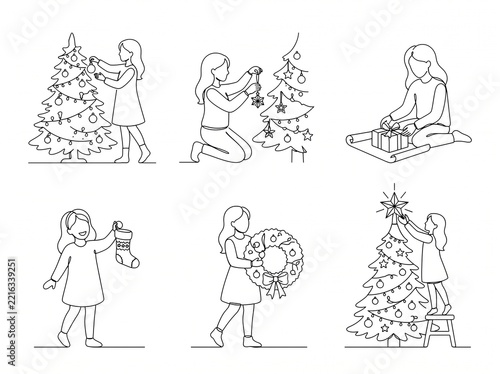 Elegant Women’s Line Art Icon