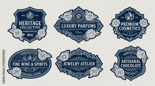 Vintage Label Collection: Luxury Perfums, Cosmetics, Wine, Jewelry, Chocolate
