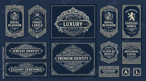 Vintage Label Collection: Luxury, Royal Blossom, Finest Labels, Jewelry