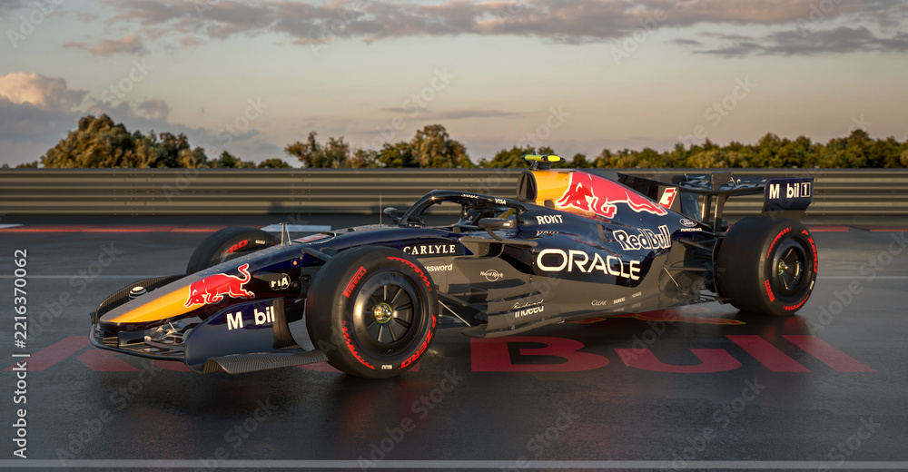 Naklejka premium The Red Bull RB22 is a Formula 1 car designed by the Oracle Red Bull Racing team for the 2026 season