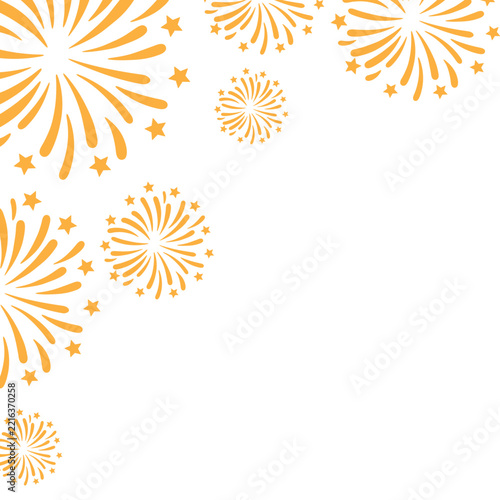 Fireworks New Year Corner Decoration