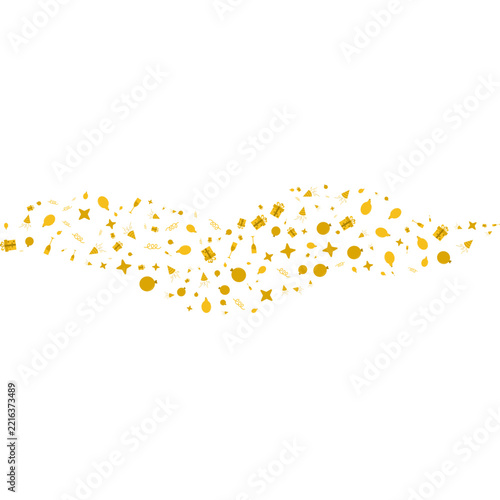 Golden New Year Ornament