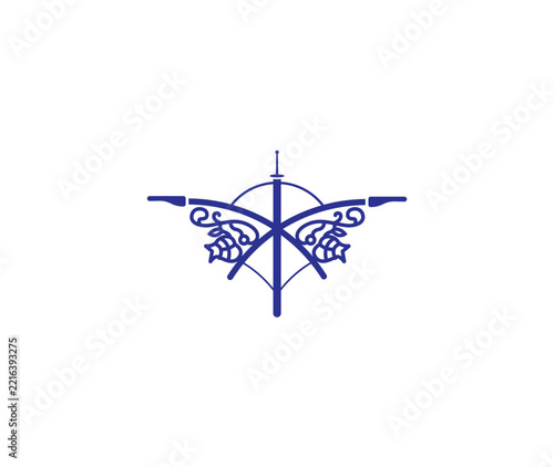 Decorative Street Light Pole Bracket Design of Rajshahi City with Royal Filigree Ornament Vector