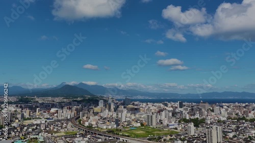［大分県］大分市内街並み（空撮）2026.10