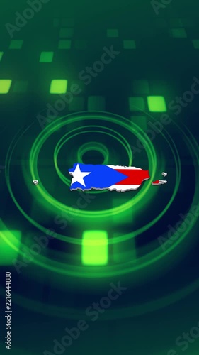 Mobile Vertical Resolution, 2160x3840 Pixels, Puerto Rico Flag on its Map, 3D Map Flag Opener

Suitable for Mobile Videos, Politics, Elections, News, Sports Events and Presentations