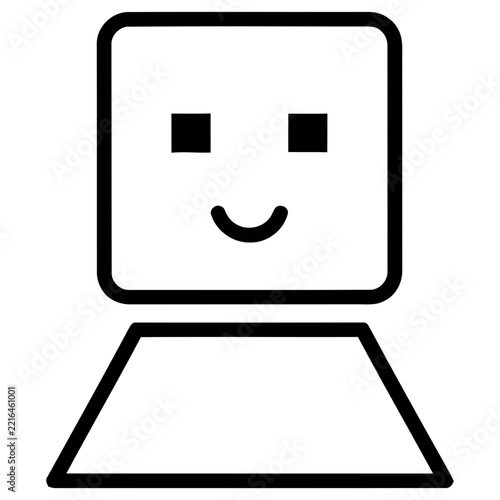 Simple character icon