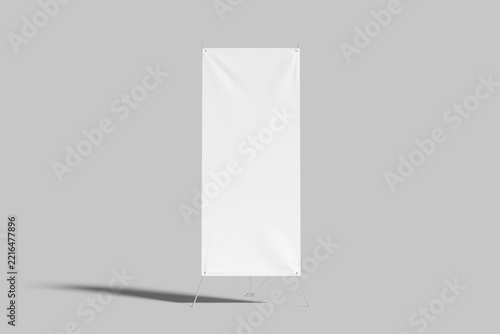 X Stand Banner Blank Mockup