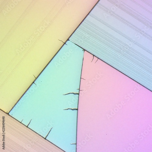 Abstract Geometric Pattern with Pastel Colors and Line Details