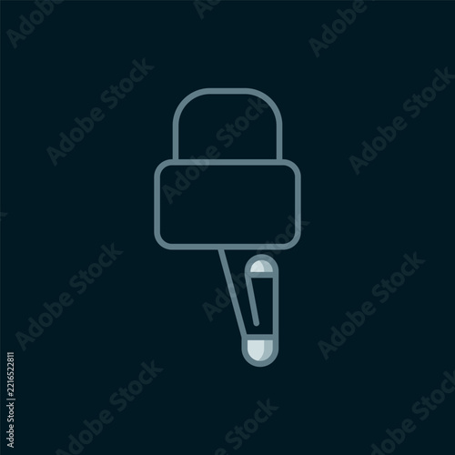 Line Lockpicks or lock picks for lock picking icon isolated on black background. Flat filled outline style with shadow. Vector