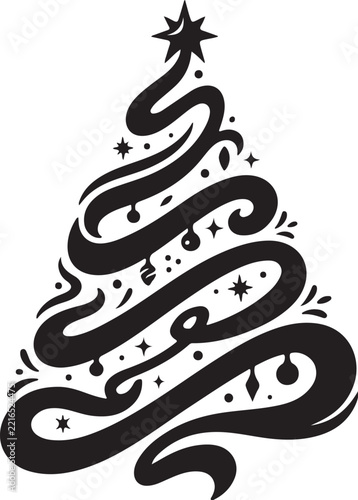 
Christmas Tree Silhouette Vector