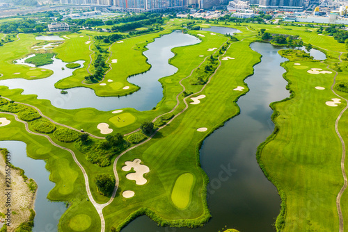 Aerial View of Macau International Golf, Cotai, Macau