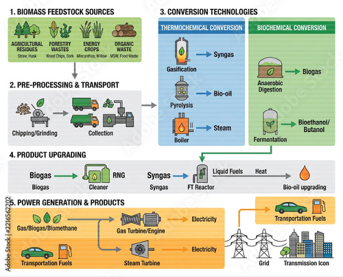 Modern Renewable Energy Power Generation and Distribution System.