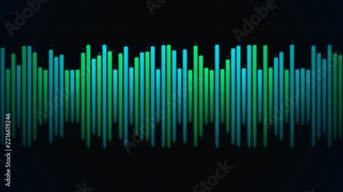 Financial stock market trading display bar chart digital animation