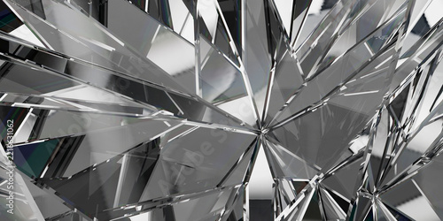 High resolution luxury crystal wallpaper featuring intricate geometric patterns