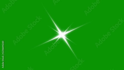 Star twinkling animation, single star glitter, glowing shining twinkle stars sparkle, starry night twinkle animation, retro sparkle particle movement, green screen 4k video