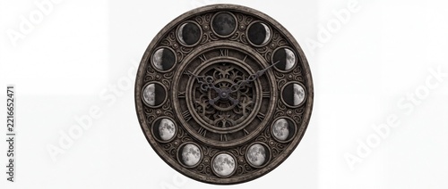 Vintage Rotary Dial Telephone Top View.