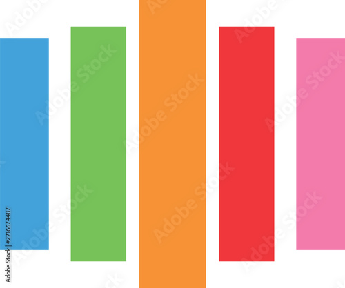 Colorful Audio Equalizer Bars Vector Illustration, Sound Wave and Music Equalizer Element Design.