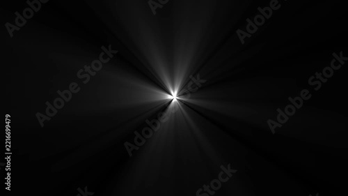Bright light ray burst animation for cinematic visual effects. Dynamic glow beam expanding from center with smooth motion.
