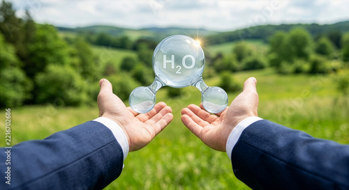 H2O - Technologie - Sauberer weißer Wasserstoff