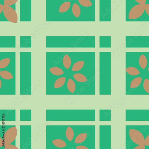 abstract seamless flower drawings background design  .