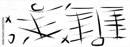 Hand Drawn Abstract Scribble Lines and Sketch Doodle Vector Elements