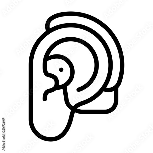 Hearing Aid icon line