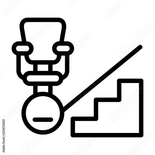 Stair Lift icon line