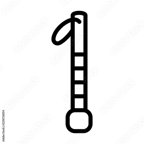 white cane icon line