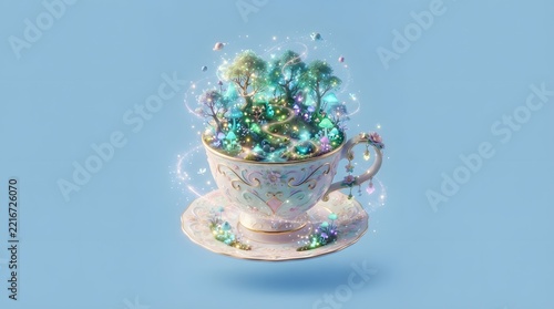 christmas decoration on blue