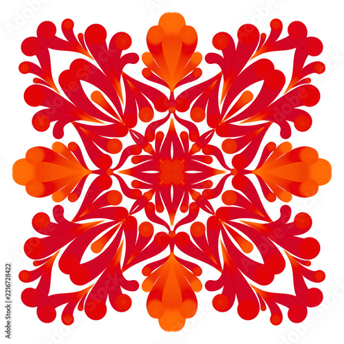 abstract floral ornament,mandala