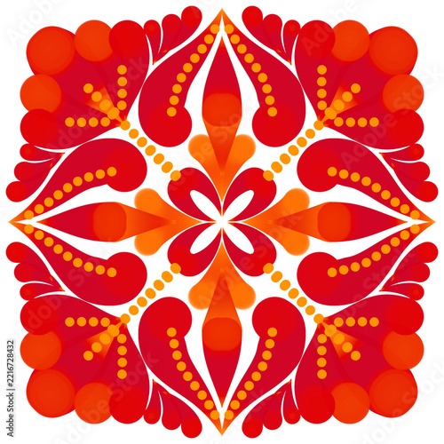 abstract floral ornament,mandala