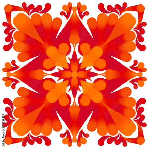 abstract floral ornament,mandala