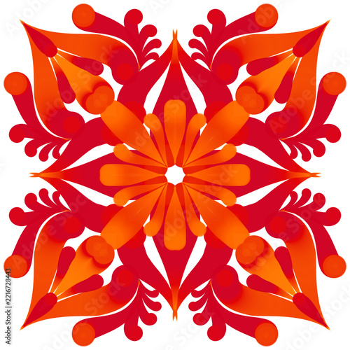 abstract floral ornament,mandala