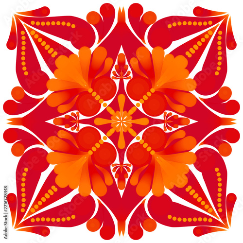 abstract floral ornament,mandala