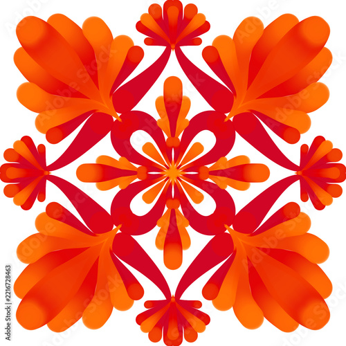 abstract floral ornament,mandala