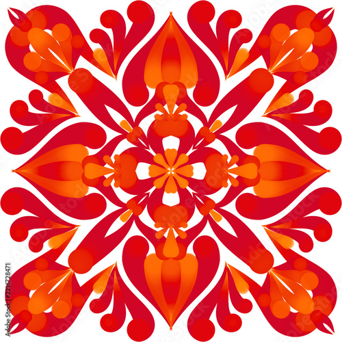 abstract floral ornament,mandala
