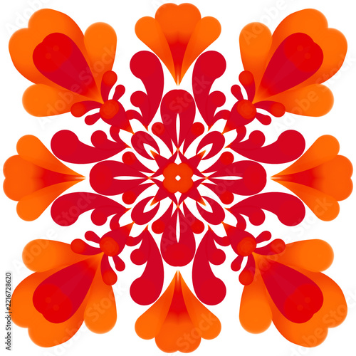 abstract floral ornament,mandala
