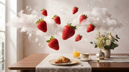 table with flowers