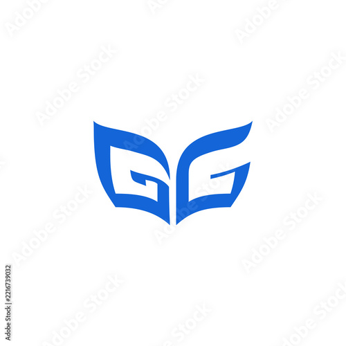 Letter GG Book Logo