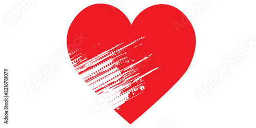 Set of Hearts . Grunge stamps collection.love Shapes for your design.Distressed symbols. Textured Valentine's Day signs.Vector illustration.