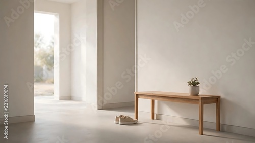 interior modern house with table 