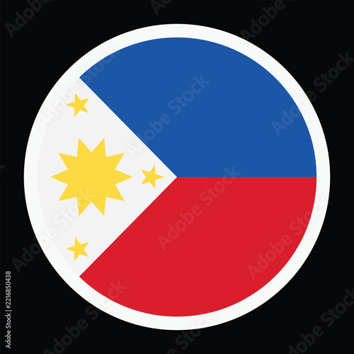 Philippines Flag Circle Icon