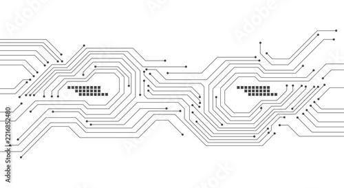 Abstract Circuit Board Line Pattern Background for Technology and Digital Network Design