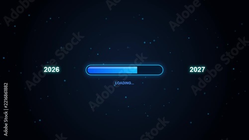 2026 to 2027 Loading Progress Bar Animation