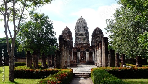 Wat Si Sawai, a temple located in Sukhothai Historical Park, Thailand