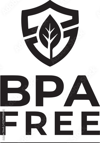 BPA free certified safe material eco friendly product badge for packaging labels