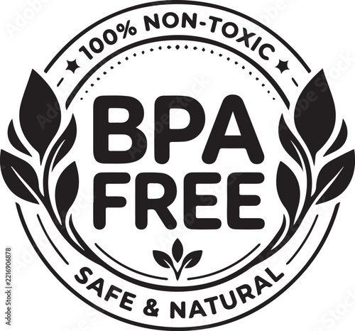 BPA free safe natural non-toxic product certification badge for eco friendly brands