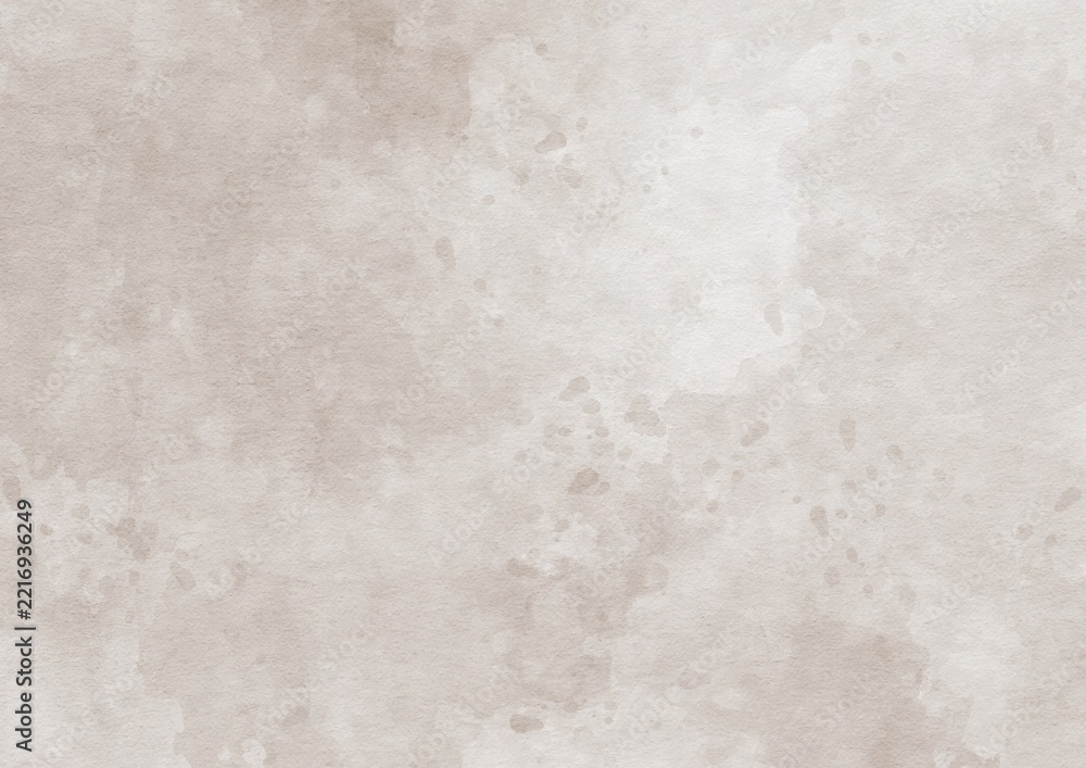Fototapeta premium Warm taupe brown watercolor background with soft earthy washes and subtle grain, rich neutral texture creating a cozy sophisticated backdrop for interiors, branding and creative design.